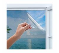 One Way Privacy Window Film Static Cling Mirror Tint for Home & Office, UV Blocking Sun Control, Heat Reduction, Non-Adhesive Covering for Daytime(4mx100cm)