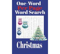 One-Word Per Page Word Search Christmas (Holiday One-Word Word Search)