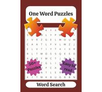 One Word Search Puzzle Book: Word Searches with Easy to Read Print about Random, General, One Word Puzzles | 6x9 inches, 110 Pages | 50+ Puzzles ... Gift for Vacations, Holidays and Free Times