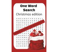 One Word Word Search Christmas Edition: 60 1-word word search + Solutions, Holiday Word Search Puzzle Book for Kids & Adults, Christmas Theme, Easy to Hard Word Searches, Large Print