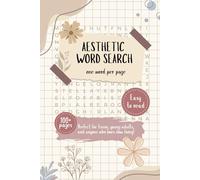 One Word Word Search Puzzle Book Aesthetic: Relaxing Word Games with easy to read print for Teens, Young Adults, Lovers of Slow Living and more