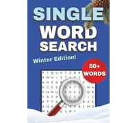 One-Word Word Search Puzzle Book: Easy to Read Print about Winter, Snow, Holidays More | 6x9 Inches, 112 Pages, 50 + Puzzles ... Gift for Holidays or Vacations