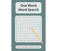 One word word search: Word Searches with Easy to Read Print | 6x9 inches, 110 pages | 50+ Puzzles ... Gift for Vacations, Holidays, and Free Times