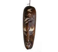 One World is Enough Comercio Justo Pequeña Talla A Mano Indígenas ' Estilo Africano ' Tribal Borneo 'Pez' Máscara - Comercio Justo