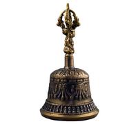 One World is Enough Tibetana Campana de Mano/Meditación y Oración Campanas/Dorje/Vajra - Pequeño