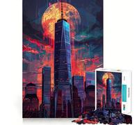 One World Trade Center NY, Rompecabezas de 1000 Piezas para Adultos, Regalo, Juego de ingenio, Ocio, diversión, Calidad, diseño Atractivo (50x75cm)