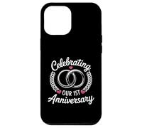 One Year of Marriage Milestone Celebrating Our 1st Wedding Carcasa para iPhone 12 Pro MAX