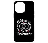 One Year of Marriage Milestone Celebrating Our 1st Wedding Carcasa para iPhone 14 Pro MAX