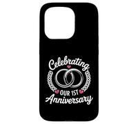 One Year of Marriage Milestone Celebrating Our 1st Wedding Carcasa para iPhone 15 Pro