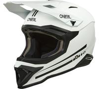 Oneal 1SRS Solid Casco de motocross, Blanco mate, Talla L