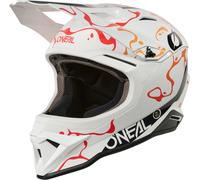 Oneal 1SRS SPLASH Casco de motocross, blanco/naranja, Talla M (57/58)