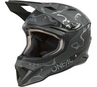 Oneal 1SRS SPLASH Casco de motocross, negro-gris, tamaño L para Hombres