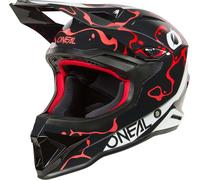 Oneal 1SRS SPLASH Casco de motocross, negro/rojo, Talla XXL (63/64)