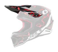 Oneal 1SRS Splash Visor 2026 - Visera para casco, color negro y rojo