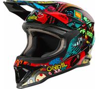 Oneal 1SRS VIBRANT Casco de motocross juvenil, multicolor, tamaño 49 50