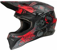 Oneal 1SRS VIBRANT Casco de motocross, negro-rojo, tamaño XL para Hombres