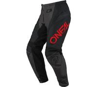 O'Neal 2025 Pantalones Motocross Element Racewear Juvenil Negro Gris Rojo MX