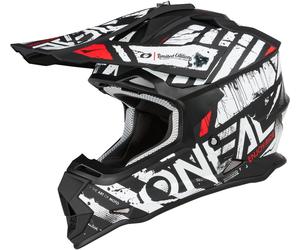 Oneal 2Series Glitch Casco de motocross, negro-blanco, tamaño S para Hombres