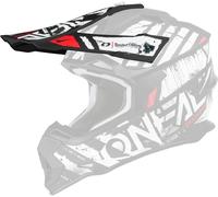 Oneal 2Series Glitch Pico del casco, Negro/Blanco, Talla única