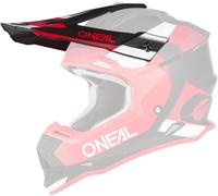 Oneal 2Series Spyde Pico del casco, negro/rojo, Talla única