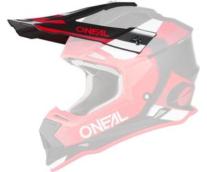 Oneal 2Series Spyde Pico del casco, negro/rojo, Talla única