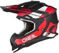 Oneal 2Series Spyde V23 Casco de motocross, negro/rojo/blanco, Talla L (59/60)