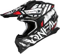 ONeal 2SRS Glitch S23, casco de cruz L male Mate Negro/Blanco