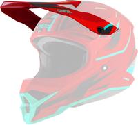 Oneal 3Series Riff 2.0 Pico del Casco, rojo, Talla única