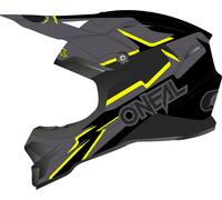Oneal 3Series Voltage Casco de Motocross, negro-amarillo, tamaño 2XL para Hombres