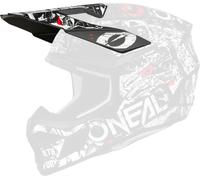Oneal 3SRS Attack Casco Pico, Negro/Blanco, Talla única