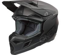 ONeal 3SRS Solid S26, casco de motocross XXL female Mate Negro/Gris Oscuro