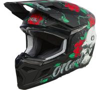 Oneal 3SRS Melancia Casco de motocross infantil, negro/multicolor, Talla Y/M (50/51)