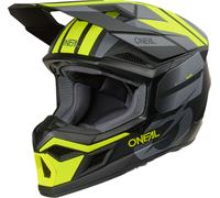 Oneal 3SRS RIDE Casco de motocross, negro/gris/amarillo, Talla S (55/56)