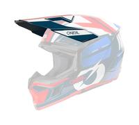 Oneal 3SRS Ride Visor 2026 - Visera para casco, color azul, blanco y rojo