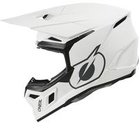 Oneal 3SRS Solid Casco de motocross, blanco, tamaño XL para Hombres