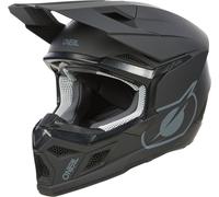 Oneal 3SRS Solid Casco de motocross, Black Matt, Talla M (57/58)