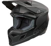 ONeal 3SRS Solid S26, casco de motocross M female Mate Negro/Gris Oscuro