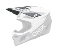 Oneal 3SRS Solid Visor 2026 - Visera para casco, color blanco y negro