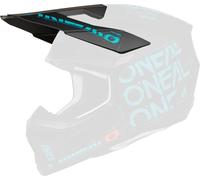 Oneal 3SRS Static Casco Pico, negro/turquesa, Talla única