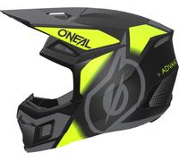 Oneal 3SRS Vision Casco de motocross, negro-amarillo, tamaño 2XL para Hombres