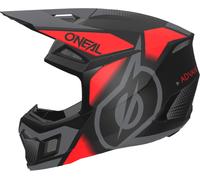 Oneal 3SRS Vision Casco de motocross, negro/gris/rojo, Talla L (59/60)