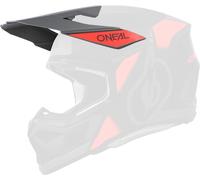 Oneal 3SRS Vision Casco Pico, negro/gris/rojo, Talla única