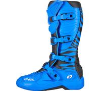 Oneal 3SRS Zebra Botas de motocross, Azul, Talla 49
