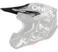 Oneal 5Series Polyacrylite Attack Pico del casco, negro-blanco para Hombres