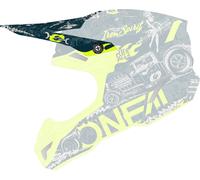 Oneal 5Series Polyacrylite HR Pico del Casco, Azul/Amarillo, Talla única