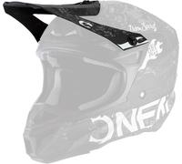Oneal 5Series Polyacrylite HR Pico del Casco, Negro/Blanco, Talla única