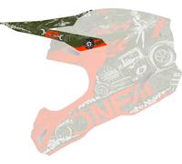 Oneal 5Series Polyacrylite HR Pico del Casco, verde, Talla única