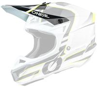 Oneal 5Series Polyacrylite Sleek Pico del Casco, Gris/Blanco, Talla única