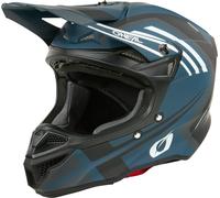 Oneal 5SRS Polyacrylite Spike Casco de motocross, Blanco mate/azul, Talla M