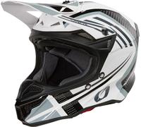 Oneal 5SRS Polyacrylite Spike Casco de motocross, Negro/Blanco, Talla 2XL